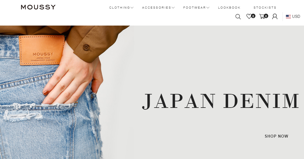 BAROQUE : JAPAN | MOUSSY GLOBAL ECサイトが誕生